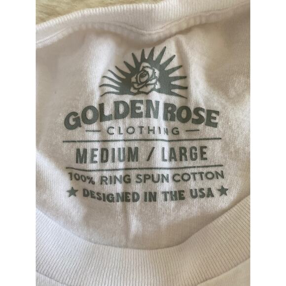 Pop Fizz Clink Golden Rose Champagne Trio Oversized T-Shirt Sz M/L - Picture 7 of 9